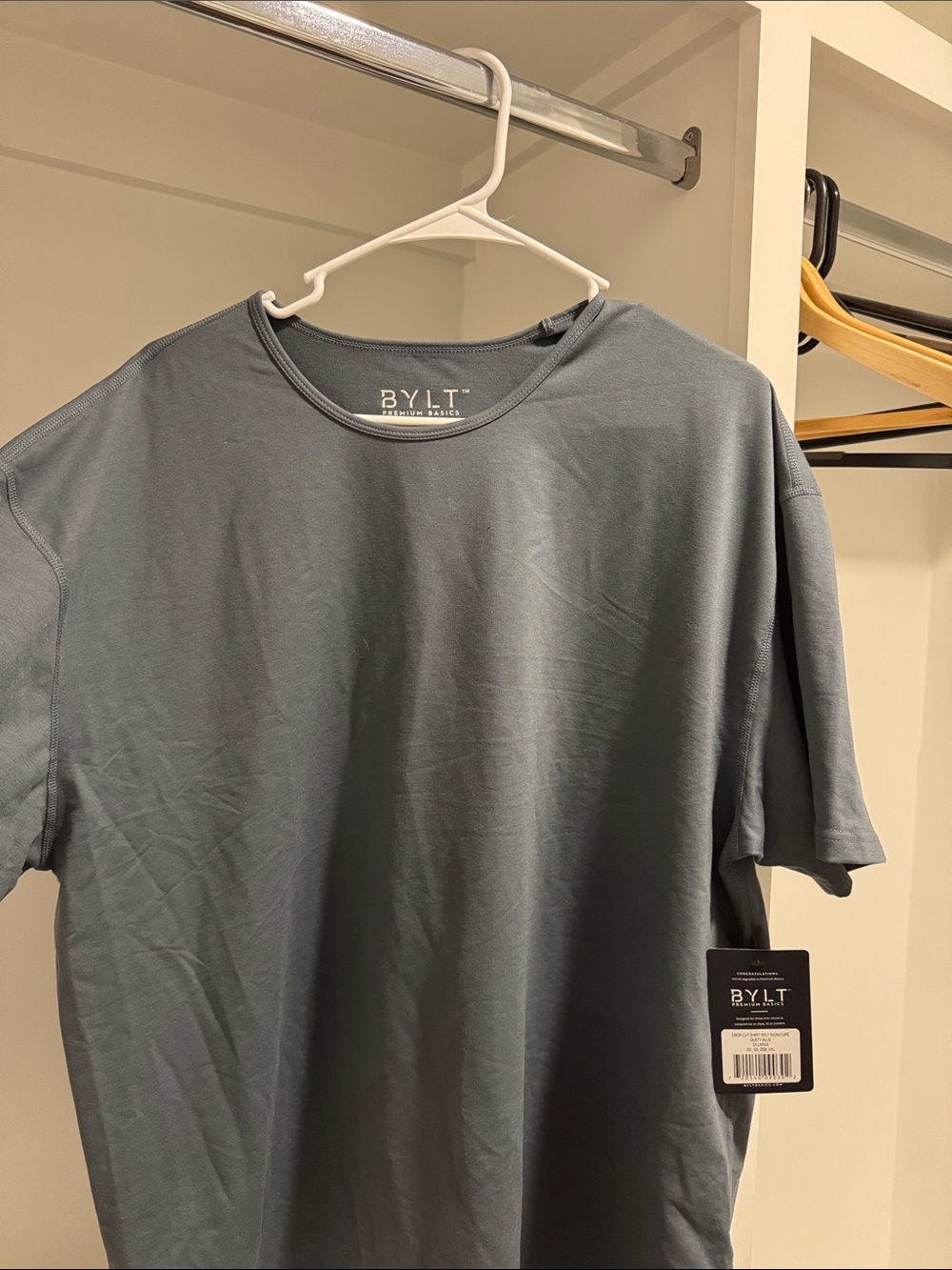 BYLT Basics Short Sleeve Crewneck Tee — Slate Blue